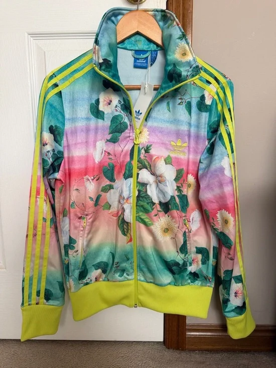 Adidas Floralina Farm Rio Firebird Jacket  - L - NWT - Picture 2 of 7